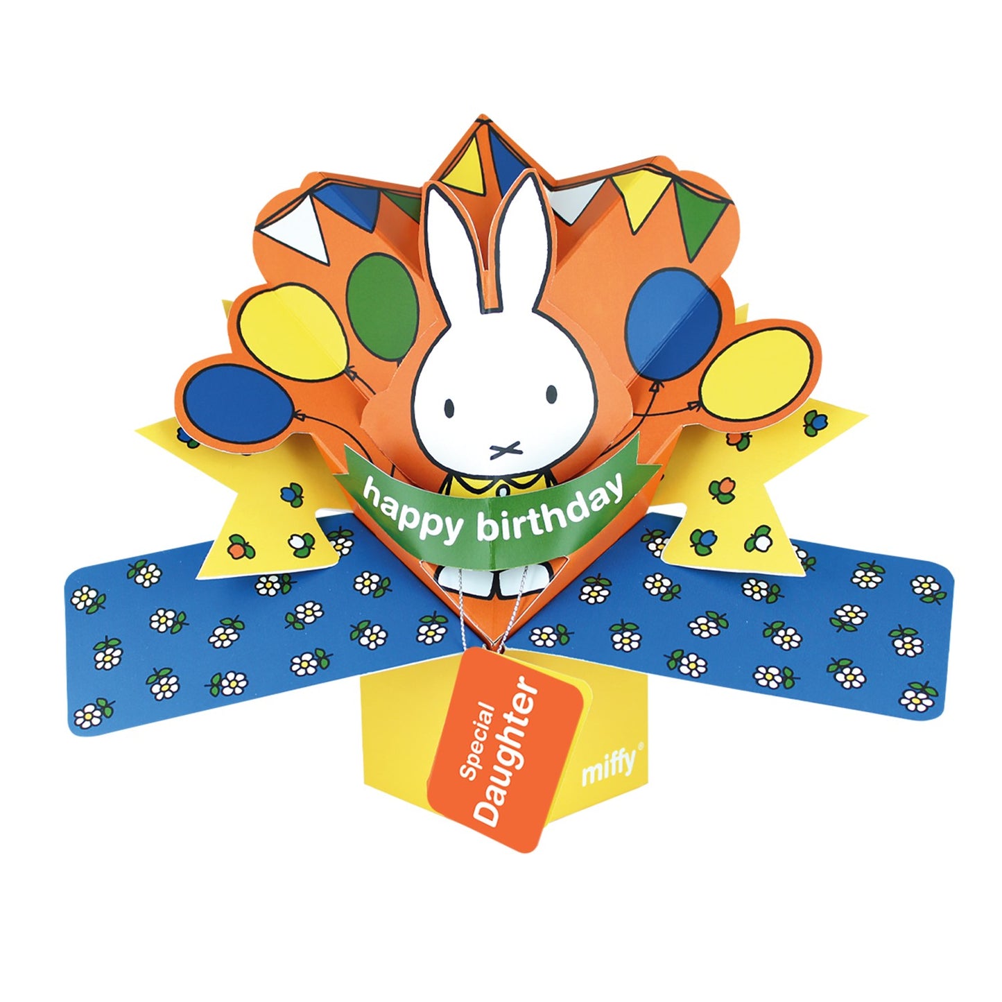 Miffy 3D Pop Up Daughter Birthday Card Cute Licensed Character Keepsake Card