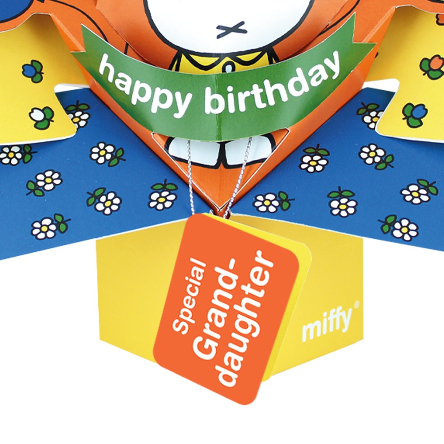Miffy 3D Pop Up Granddaughter Birthday Card Licensed Character Keepsake Card