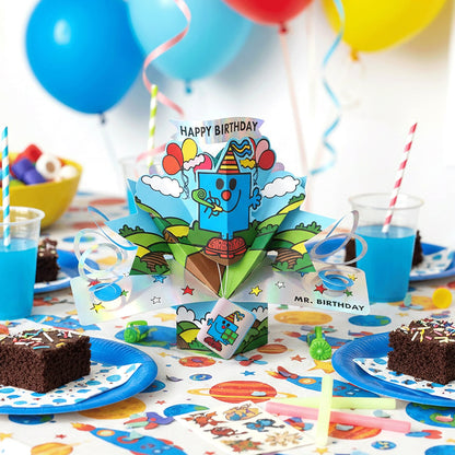 Mr. Men Little Miss Mr Birthday 3D Pop Up Card Licensed Character Novelty Card
