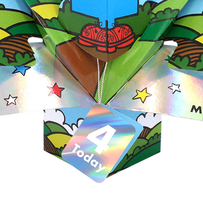 Mr. Men Little Miss 4 Today Mr Birthday 3D Pop Up 4th Birthday Card For Boy