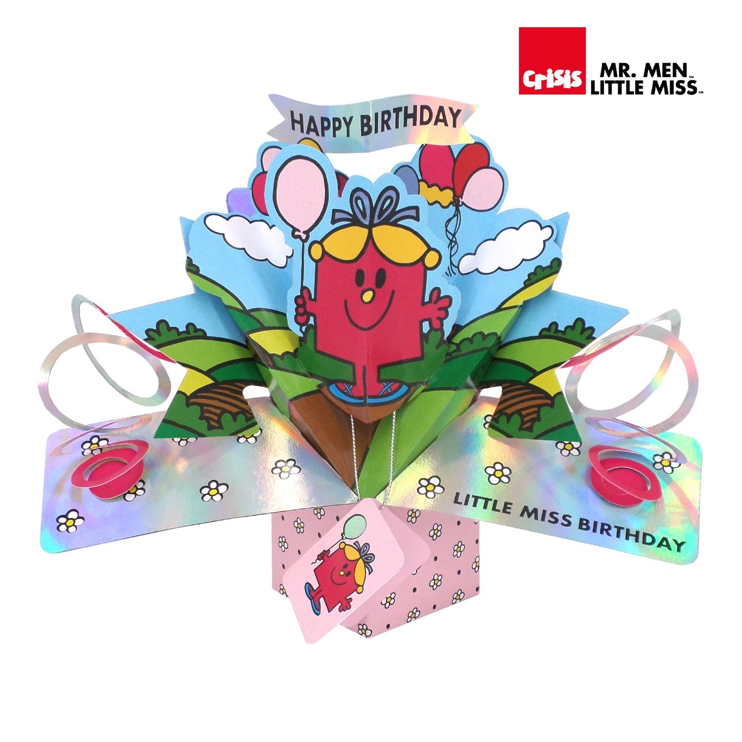 Personalised Mr. Men Little Miss Birthday 3D Pop Up Card Licensed Character Novelty Card