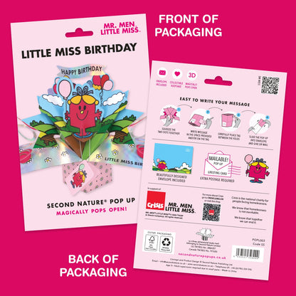 Mr. Men Little Miss Birthday 9 Today 3D Pop Up Card Licensed 9th Birthday Card