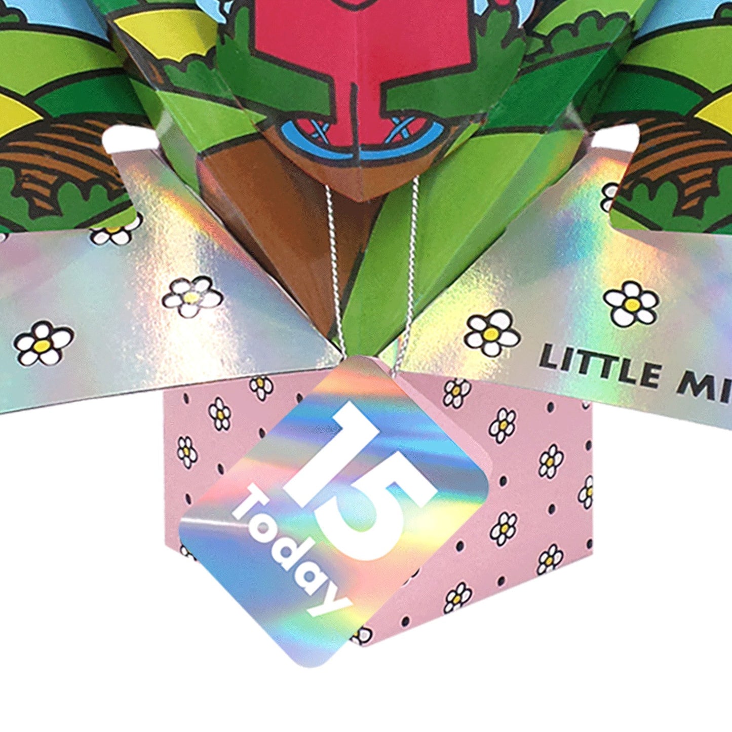 Mr. Men Little Miss Birthday 15 Today 3D Pop Up Card Licensed 15th Birthday Card