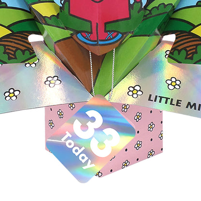 Mr. Men Little Miss Birthday 33 Today 3D Pop Up Card Licensed 33rd Birthday Card