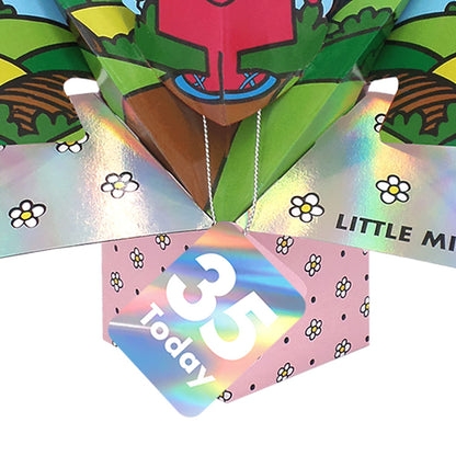 Mr. Men Little Miss Birthday 35 Today 3D Pop Up Card Licensed 35th Birthday Card