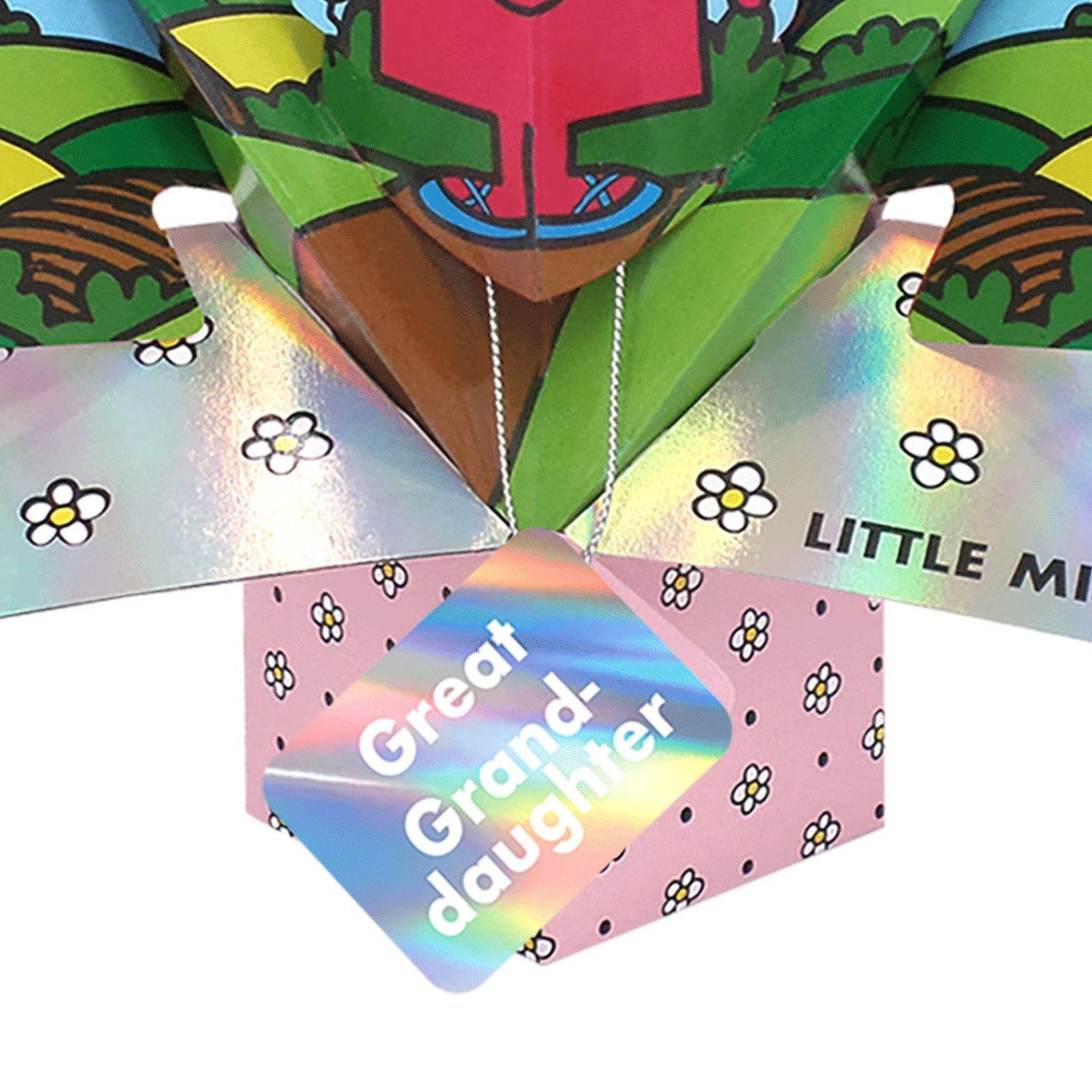 Mr. Men Little Miss Birthday Great-Granddaughter 3D Pop Up Card Keepsake Card