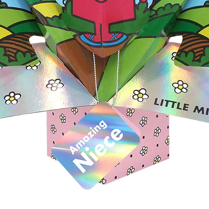 Mr. Men Little Miss Birthday Amazing Niece 3D Pop Up Card Keepsake Birthday Card