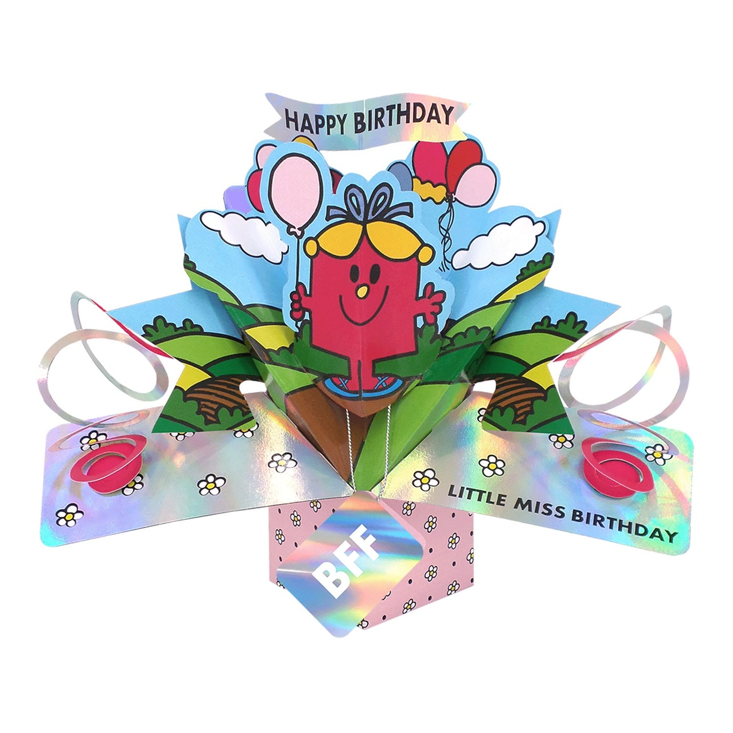 Mr. Men Little Miss Birthday BFF 3D Pop Up Card Keepsake Birthday Card
