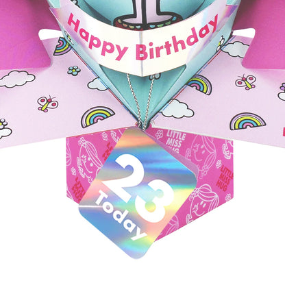 Mr. Men Little Miss Hug 23 Today 3D Pop Up 23rd Birthday Card Keepsake For Her