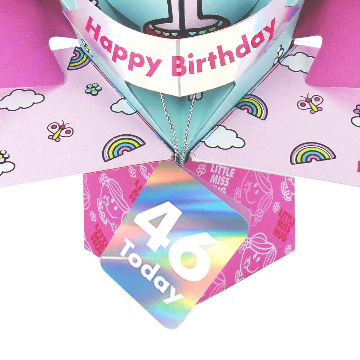 Mr. Men Little Miss Hug 46 Today 3D Pop Up 46th Birthday Card Keepsake For Her