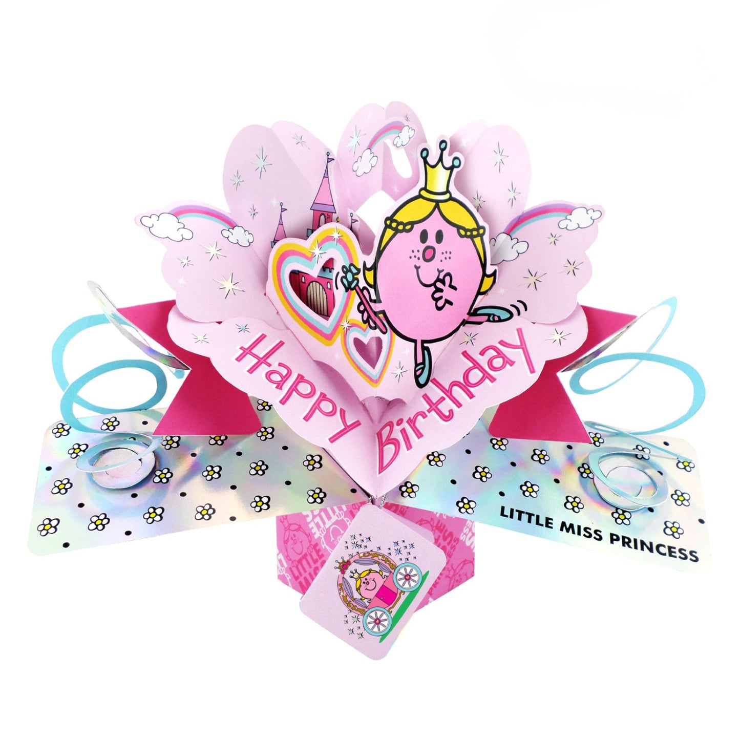 Mr. Men Little Miss Princess 3D Pop Up Birthday Card Licensed Card For Her