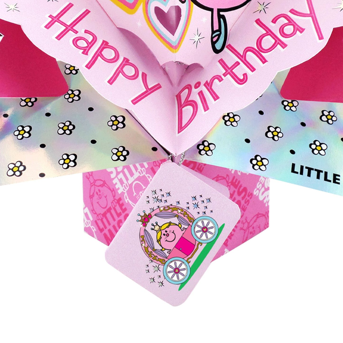 Mr. Men Little Miss Princess 3D Pop Up Birthday Card Licensed Card For Her