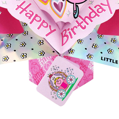 Mr. Men Little Miss Princess 3D Pop Up Birthday Card Licensed Card For Her