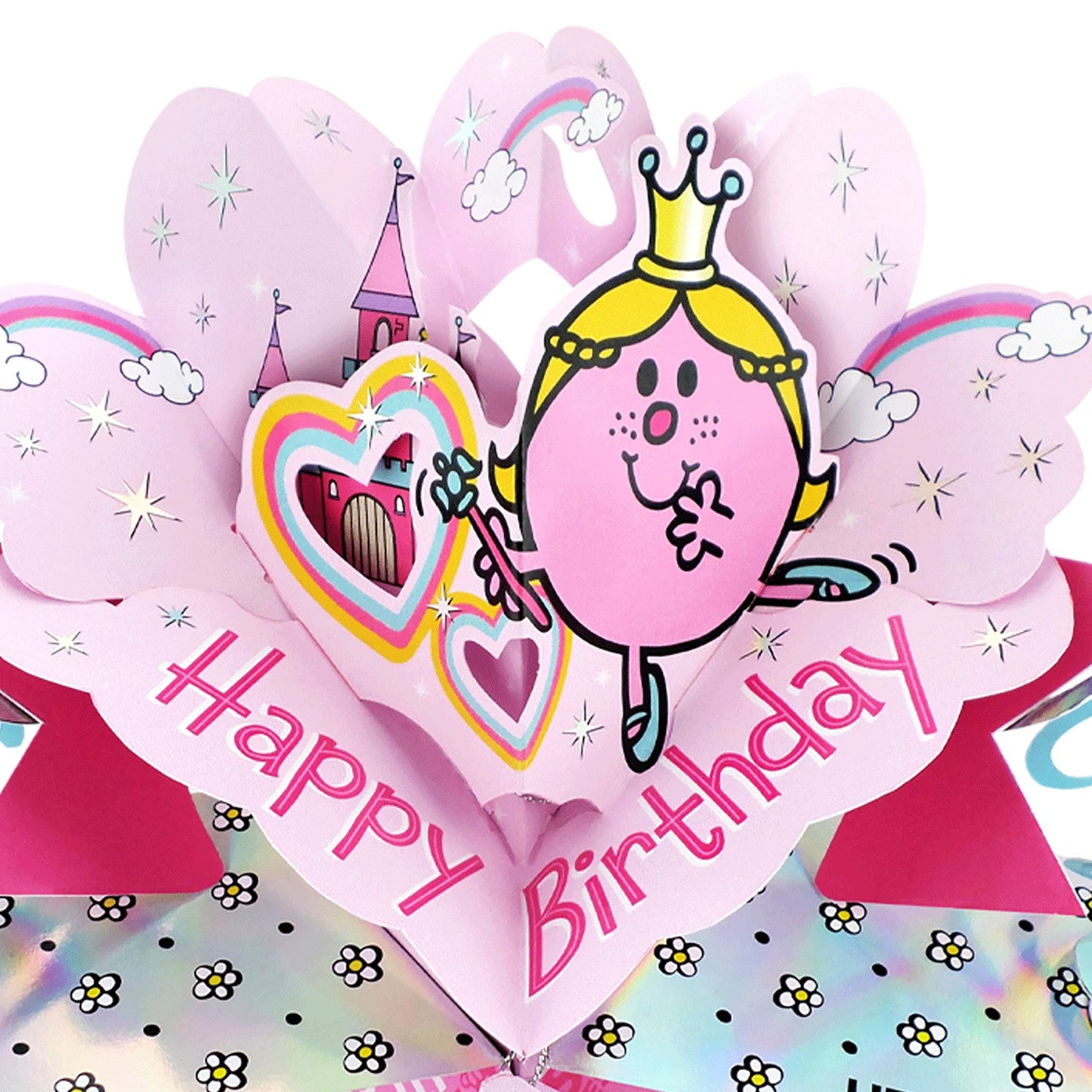 Mr. Men Little Miss Princess 30 Today 3D Pop Up Pink 30th Birthday Card For Her