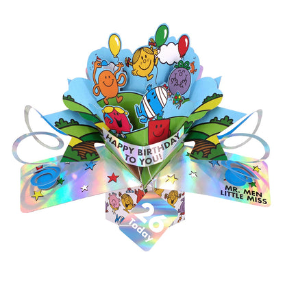 Mr. Men Little Miss Happy Birthday To You 26 Today 3D Pop Up 26th Birthday Card