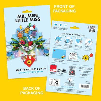 Mr. Men Little Miss Happy Birthday To You 27 Today 3D Pop Up 27th Birthday Card