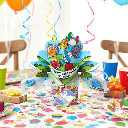 Mr. Men Little Miss Happy Birthday To You 34 Today 3D Pop Up 34th Birthday Card