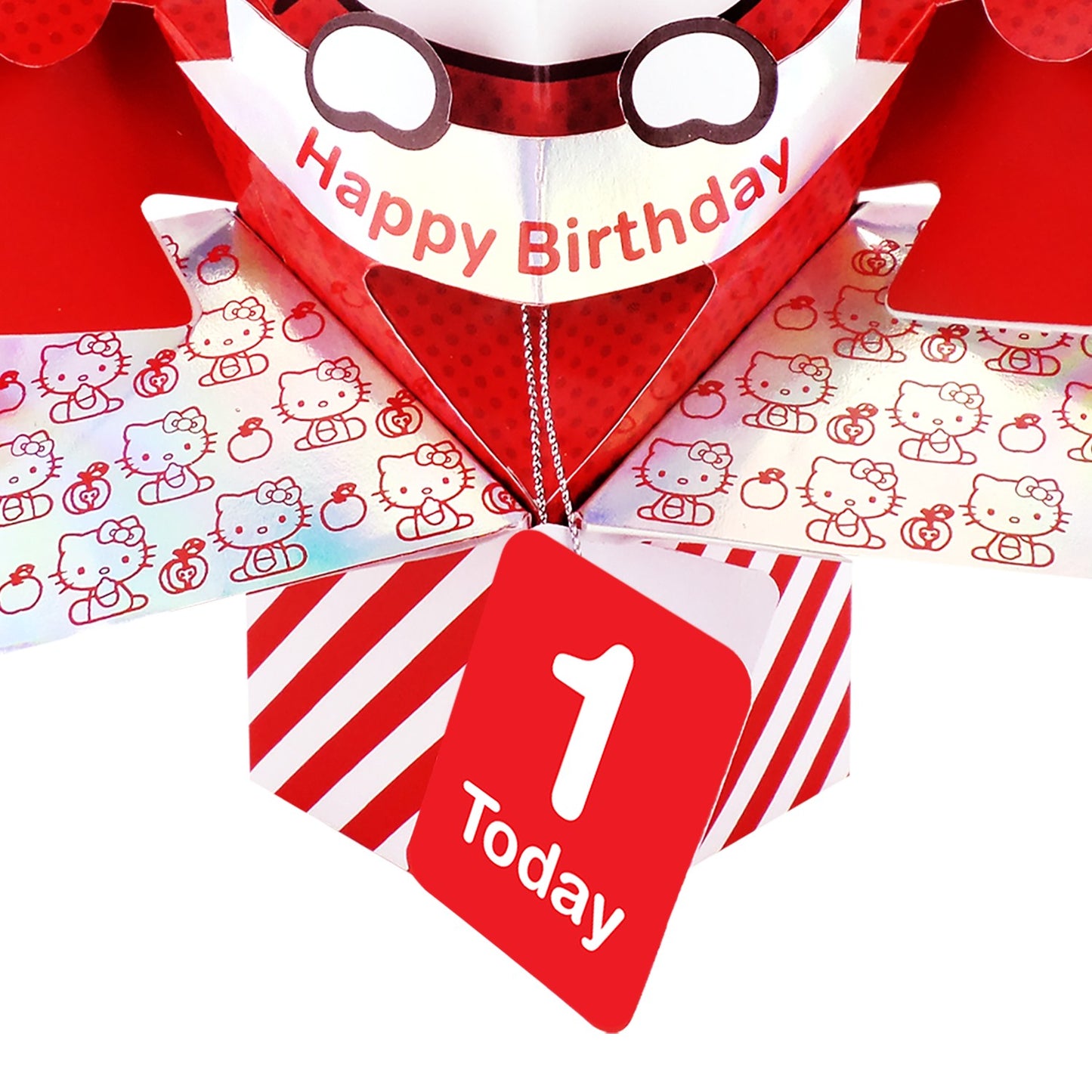 Hello Kitty 3D Pop Up 1st Birthday Card Cute 1 Today Keepsake Card For Her