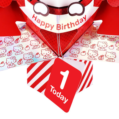 Hello Kitty 3D Pop Up 1st Birthday Card Cute 1 Today Keepsake Card For Her