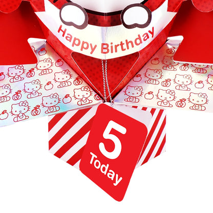 Hello Kitty 3D Pop Up 5th Birthday Card Cute 5 Today Keepsake Card For Her