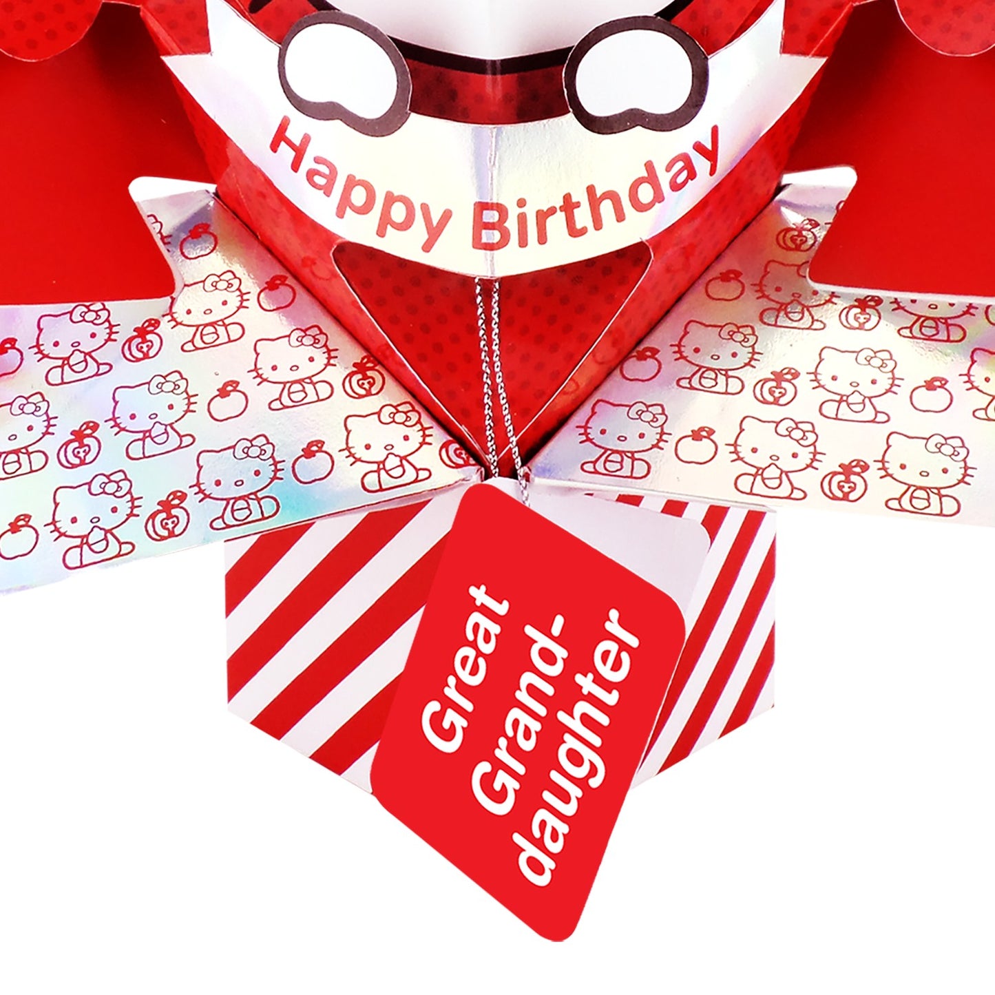 Hello Kitty 3D Pop Up Great-Granddaughter Birthday Card Cute Keepsake Card