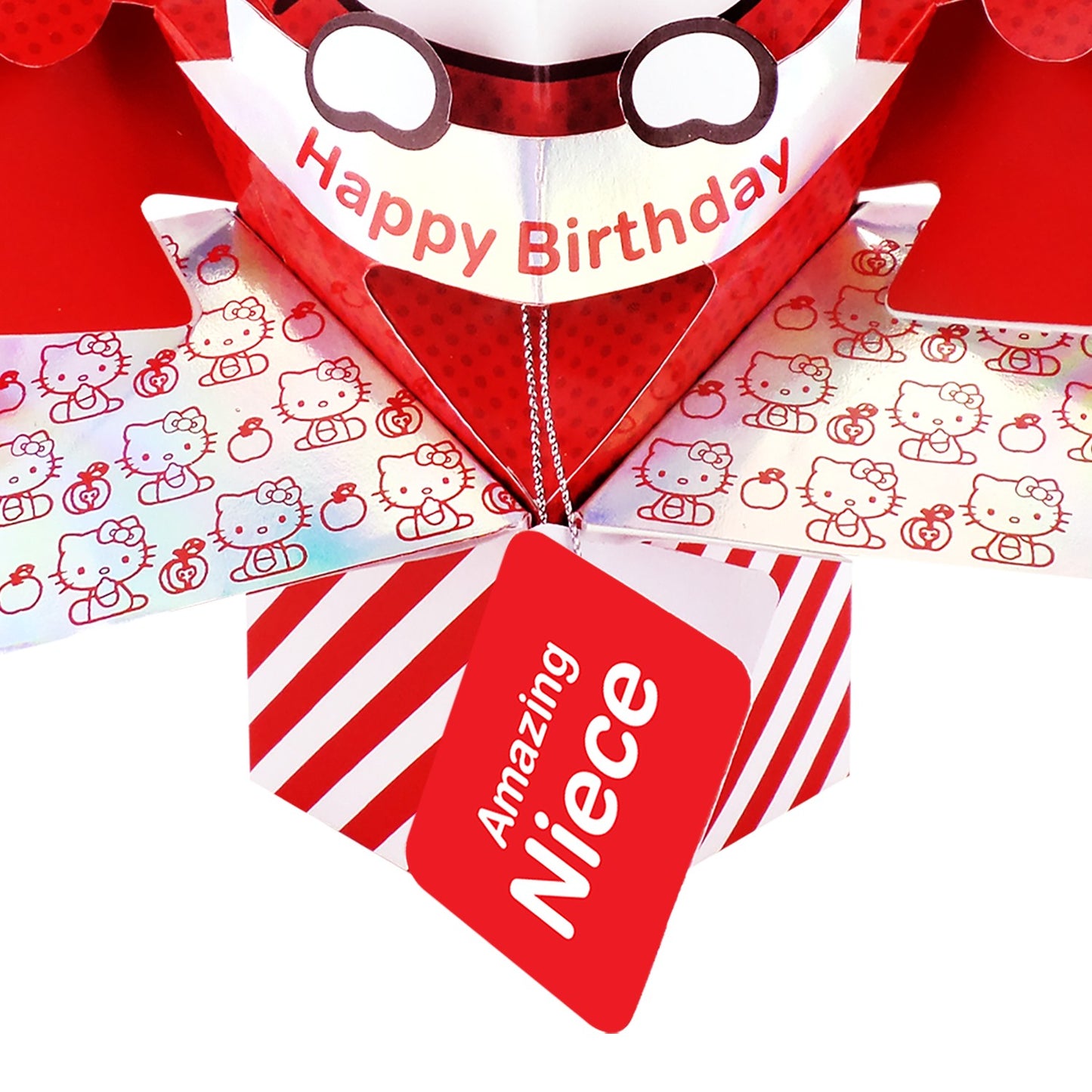 Hello Kitty 3D Pop Up Niece Birthday Card Cute Licensed Keepsake Card For Her