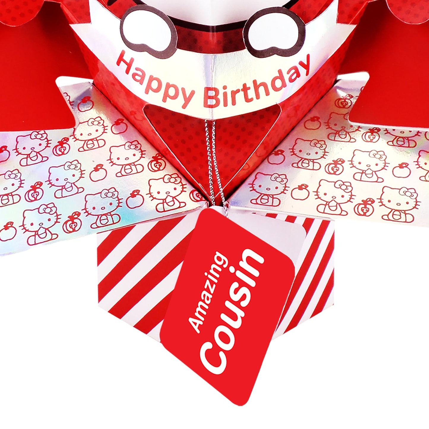 Hello Kitty 3D Pop Up Cousin Birthday Card Cute Licensed Keepsake Card For Her