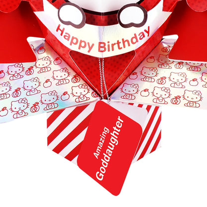 Hello Kitty 3D Pop Up Goddaughter Birthday Card Cute Keepsake Card For Her