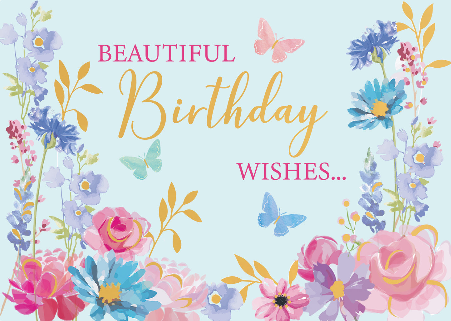 Beautiful Birthday Wishes Colorful Butterfly Bliss! 3D Pop Up Birthday Card