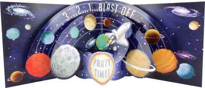 Have A Cosmic Birthday Rocket Adventure Awaits! 3D Pop Up Birthday Card