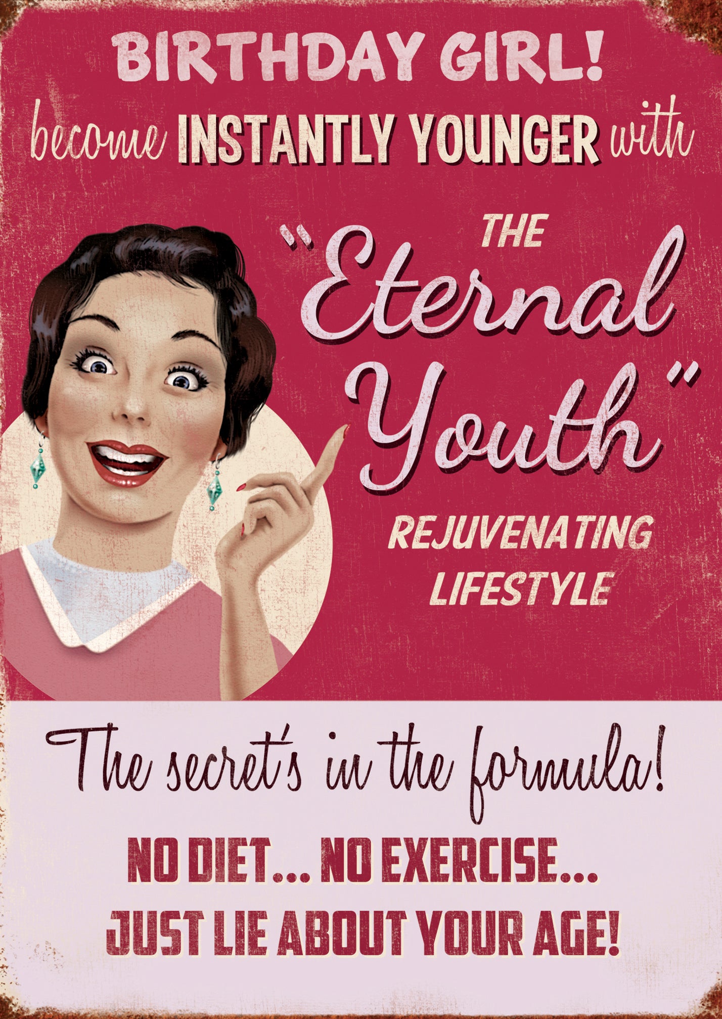 Rejuvenating Birthday Girl!  Humour Birthday Card