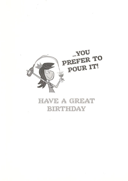 Birthday Girl Bottled Up Humour Birthday Card