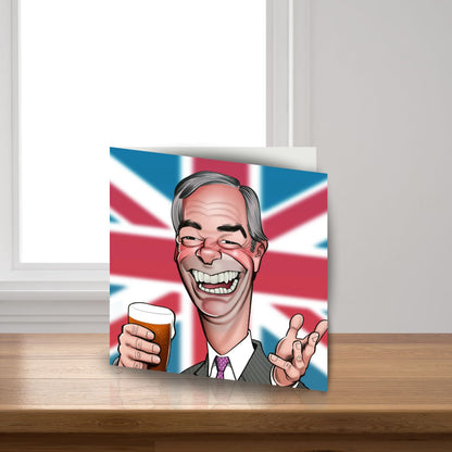 Nigel Farage Birthday Greeting Sound Card Blank Inside