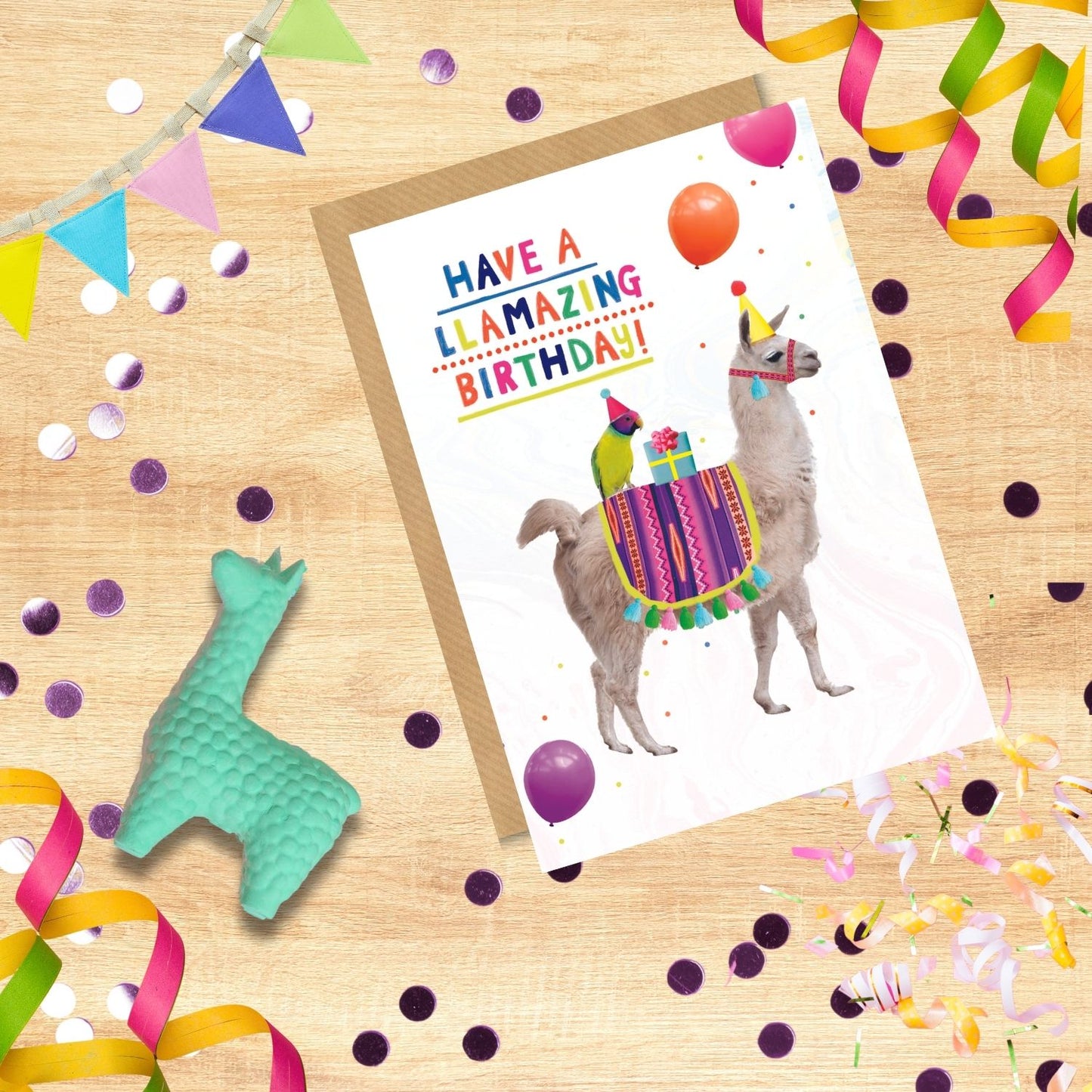 Scribbler A Llamazing Birthday Party Llama-Tastic! Funny Birthday Card
