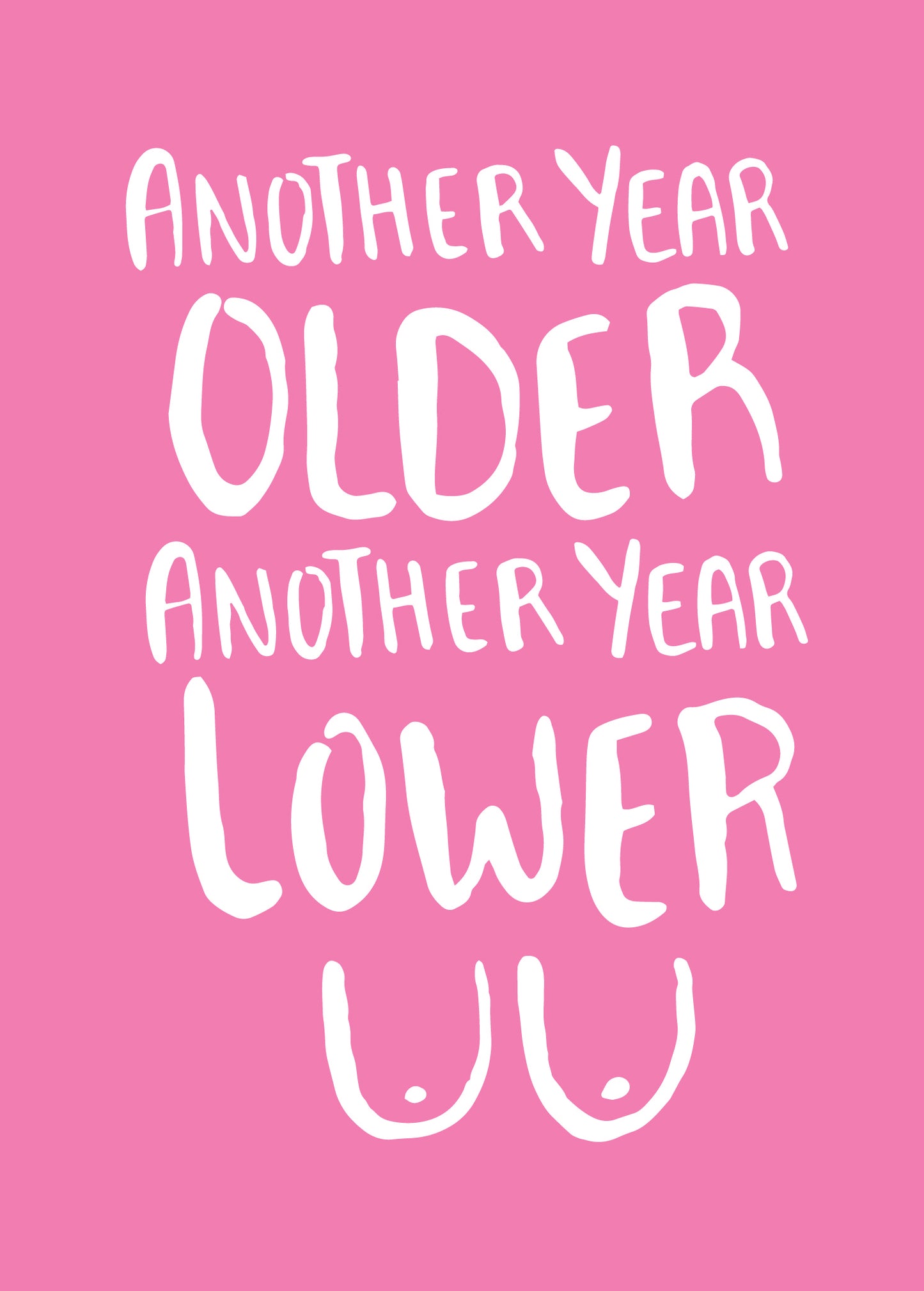 Scribbler Older & Lower Boobs Perkify! Funny Birthday Card