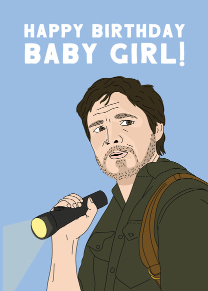 Scribbler Happy Birthday Baby Girl Father Figure Funny Birthday Card