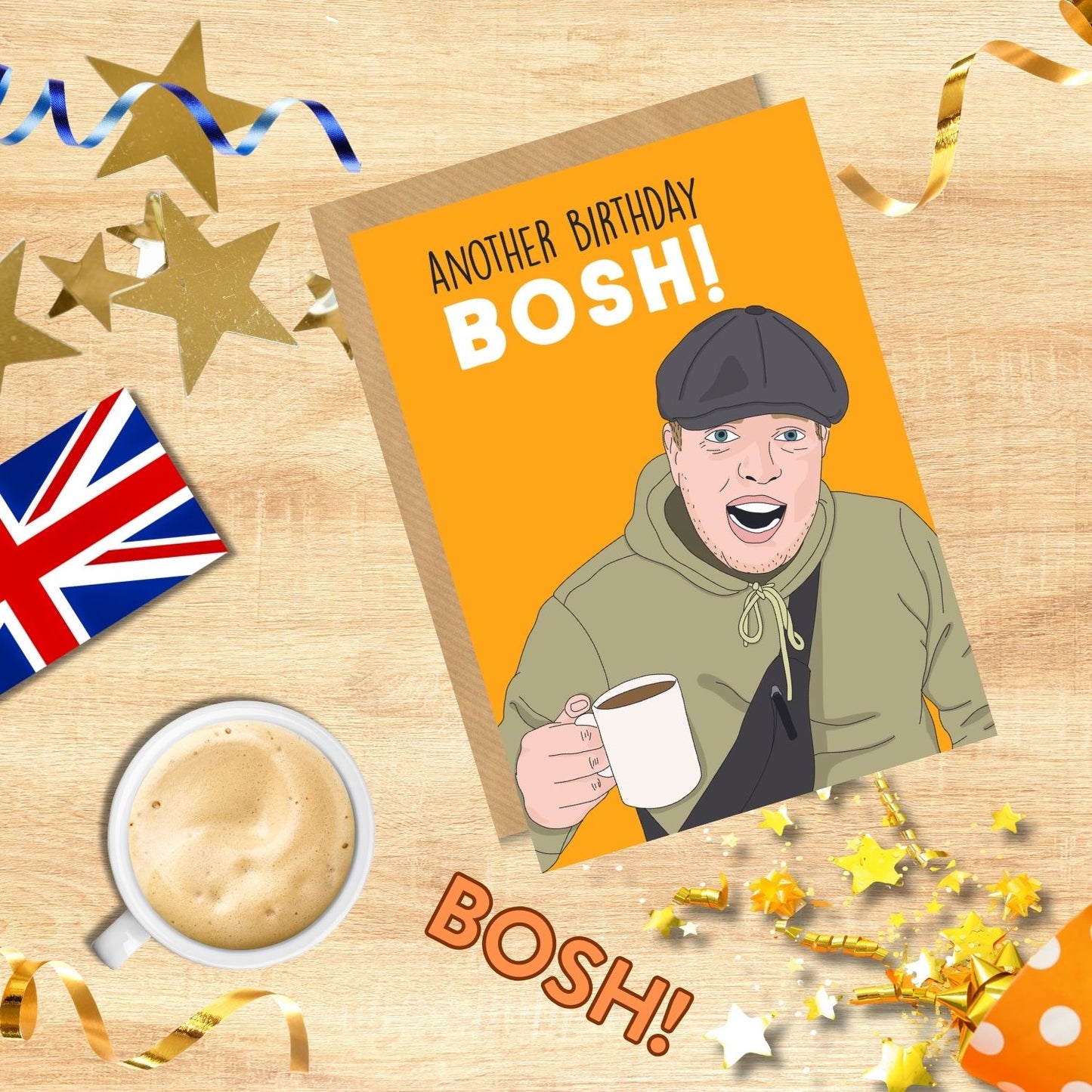 Scribbler Another Birthday Bosh! Party Bosh Bash! Funny Birthday Card
