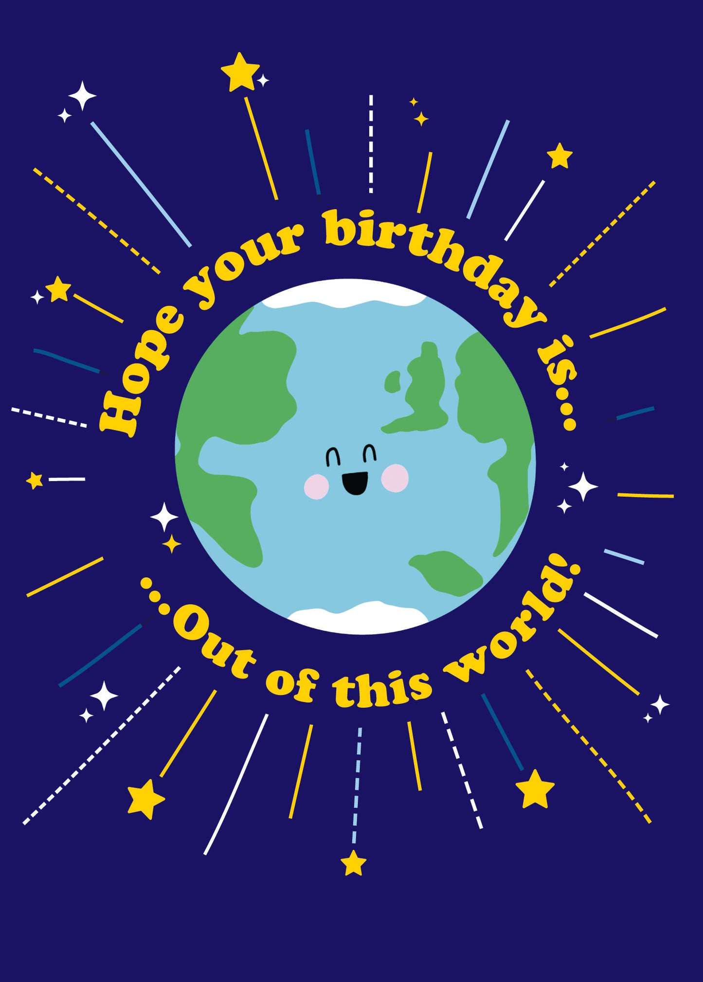 Scribbler Out Of This World Galactic Birthday Blast! Funny Birthday Card