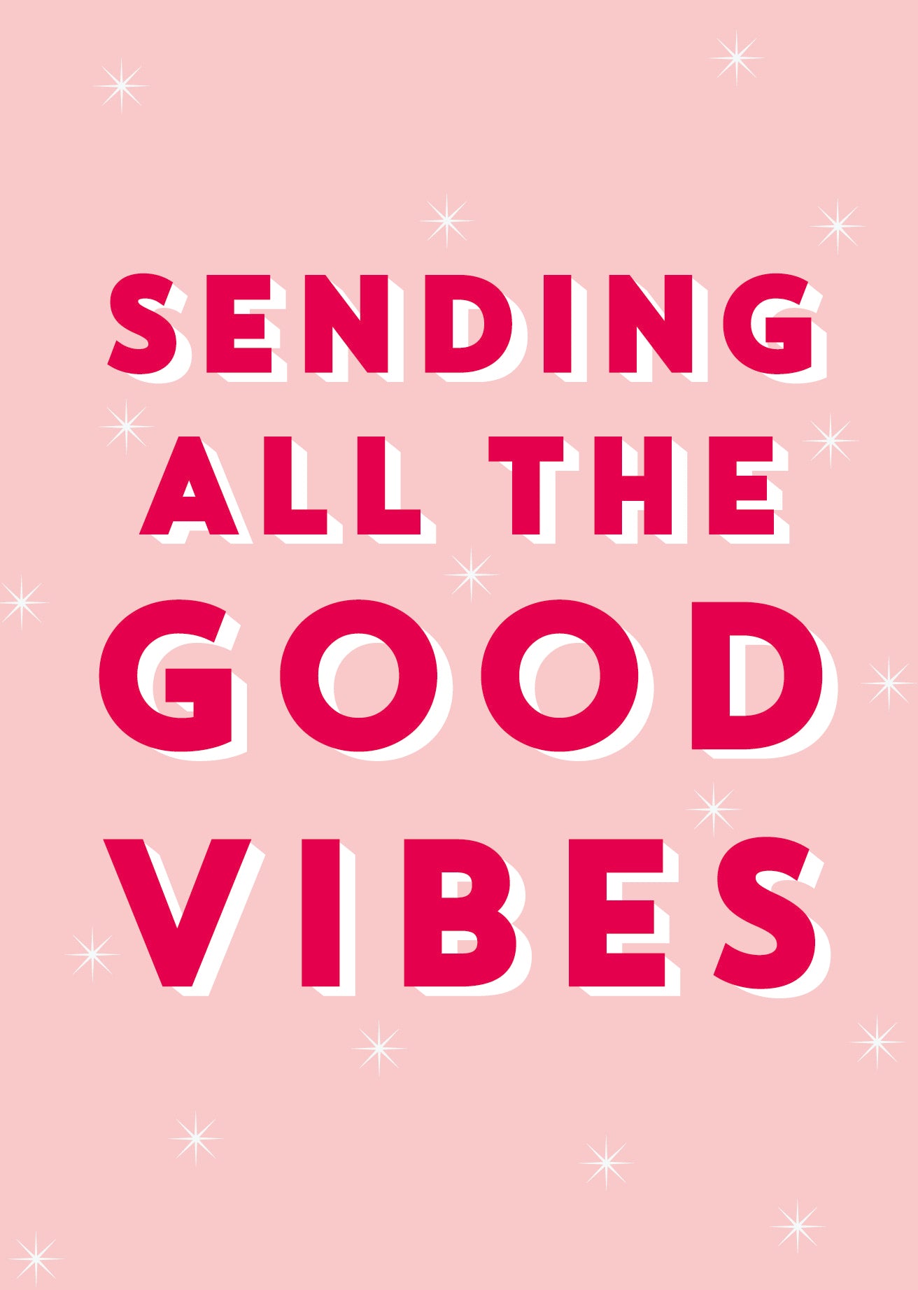 Scribbler Sending All The Good Vibes Good Vibes Express! Fun Greeting Card