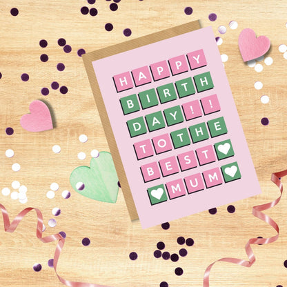 Scribbler To The Best Mum Mum-Tastic Fun Birthday Card