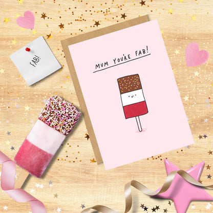 Scribbler Mum You're Fab Fun Any Occasion Greeting Card