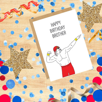 Scribbler Hulk Happy Birthday Brother Hulktastic Fun! Funny Birthday Card