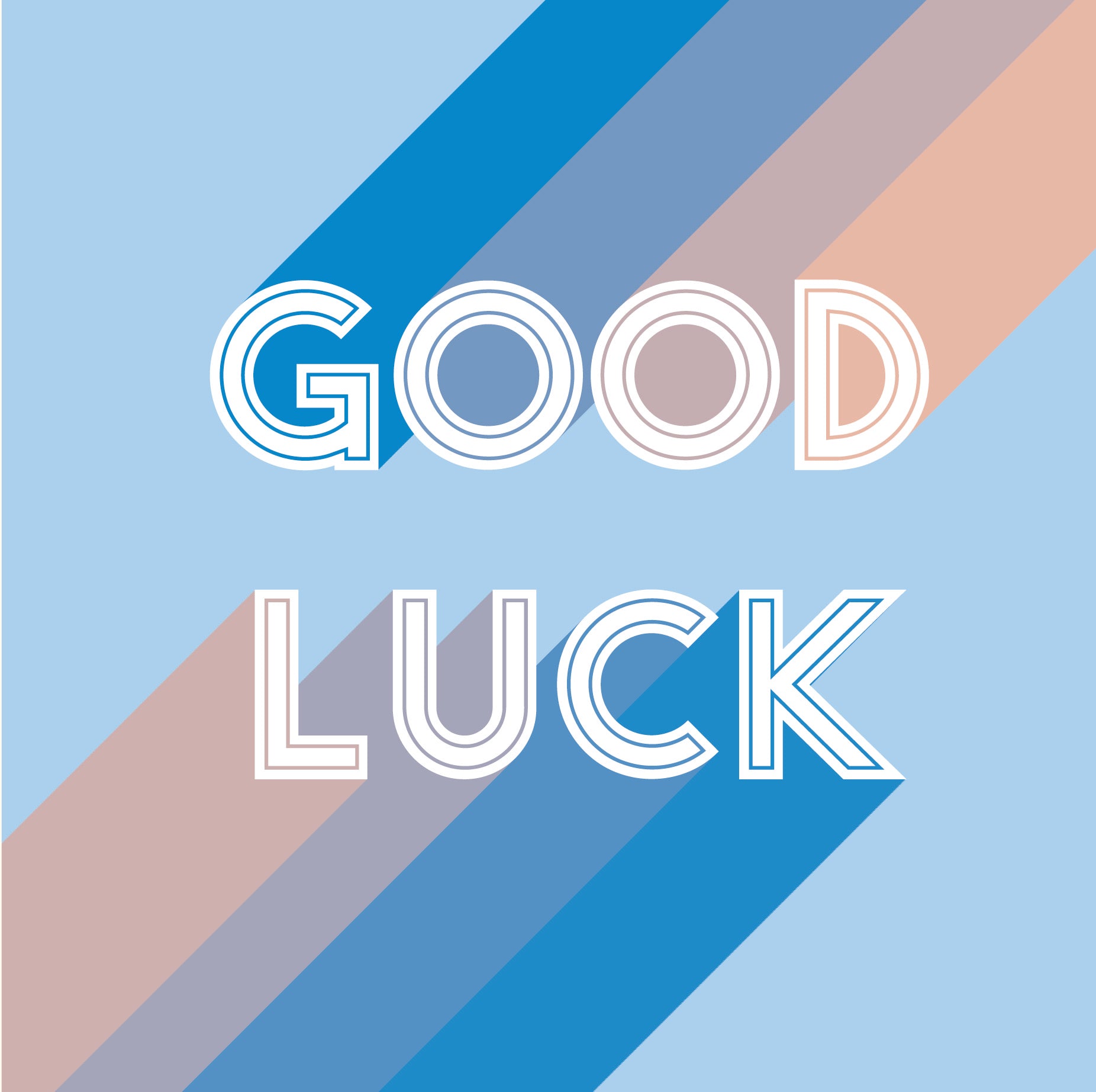 Luck Simple Scribbler Good Luck Simple Contemporary Good Luck Greeting Card – Love ...