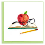 Quilling A Teachers Apple Thank You Teacher Hand-Finished Art Greeting Card