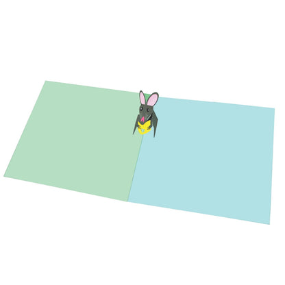 2toTango 3D Pop Up Card Cute Mouse With Cheese Greeting Card Any Occasion