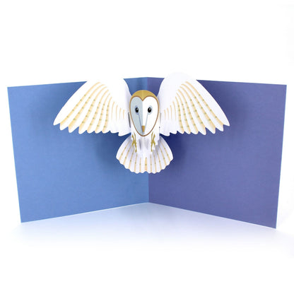 2toTango 3D Pop Up Card Owl In Flight Greeting Card Any Occasion