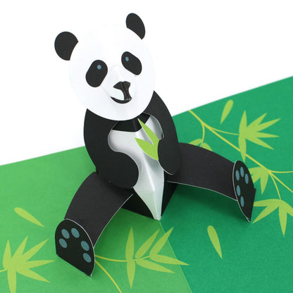 2toTango 3D Pop Up Card Playful Panda Greeting Card Any Occasion