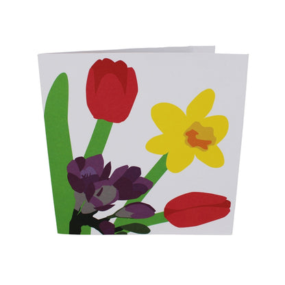 2toTango 3D Pop Up Card Floral Display Spring Bouquet Greeting Card Any Occasion