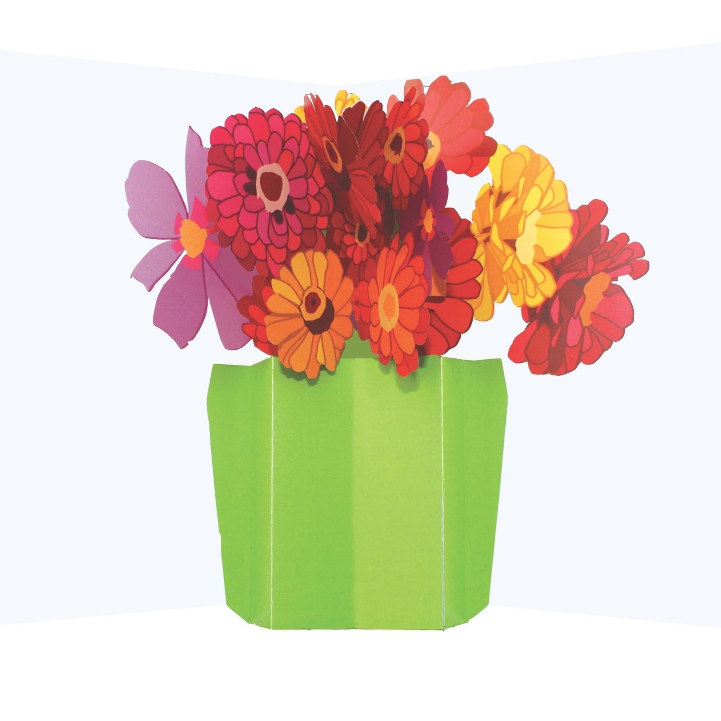 2toTango 3D Pop Up Card Gerbera Bouquet Greeting Card Any Occasion