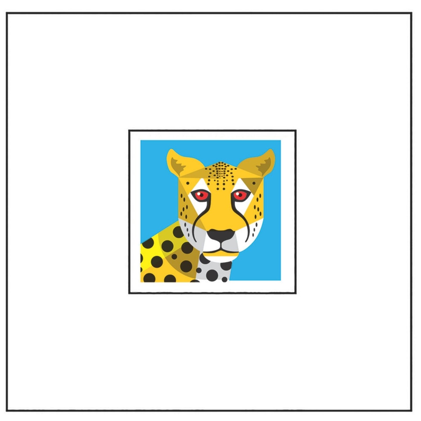 2toTango 3D Pop Up Card Spotted Cheetah Greeting Card Any Occasion
